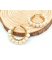 Pendientes de Aro con perlas naturales